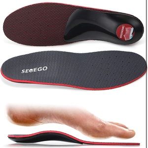 Feet Insoles with High Arch Support, Orthotic Shoe Inserts for Foot Pain Relief
